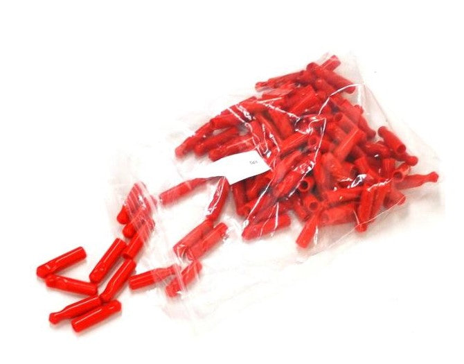 3/8" ID Soft (Red) Nipple Caps -- Part#SM‐NIP‐CAP