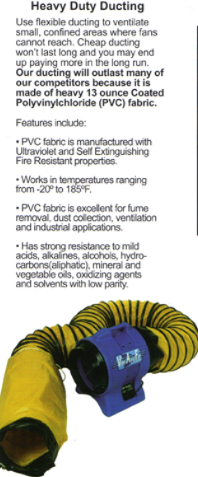 Ducting- Available in 4 sizes